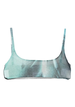 Jean Paul Gaultier abstract-print top - Blue