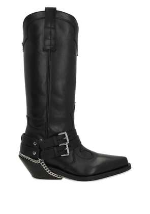 Ann Demeulemeester leather boots - Black