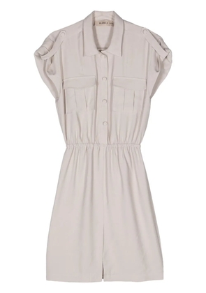 Blanca Vita Afelandra elasticated-waist shirtdress - Neutrals