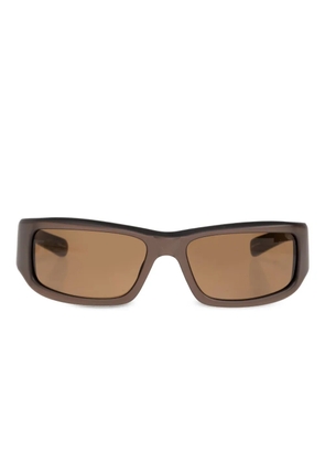 Jacquemus rectangle-frame sunglasses - Brown