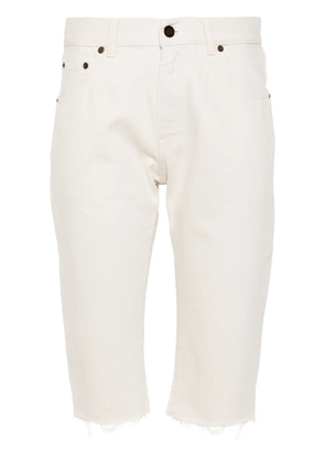 Saint Laurent denim shorts - White