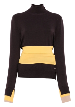 FENDI asymmetric sweater - Purple