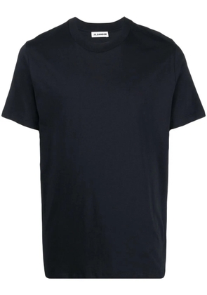 Jil Sander round-neck-short-sleeve T-shirt - Blue