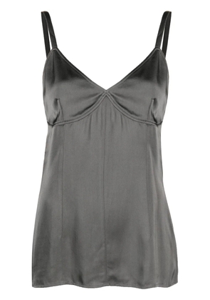 TOTEME V-neck satin camisole - Green