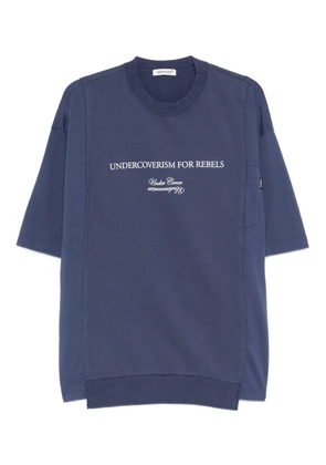 Undercover lettering-print T-shirt - Blue