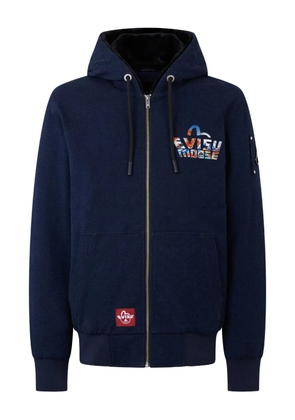 Moose Knuckles x Evisu zip-up hoodie - Blue
