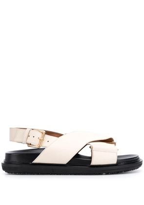 Marni Fussbet criss-cross sandals - Neutrals