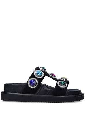 Kurt Geiger London Orson crystal-embellished sandals - Black