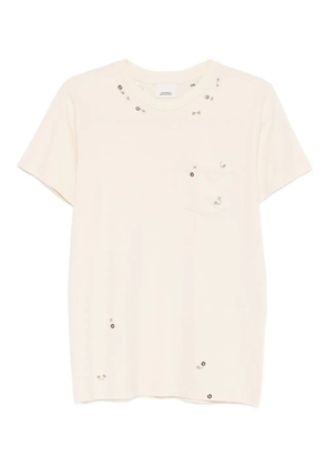 ISABEL MARANT Yezra embellished T-shirt - Neutrals