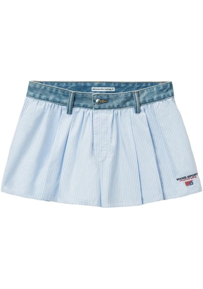 Alexander Wang denim waist shorts - Blue