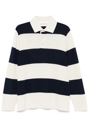 Valentino Garavani striped polo shirt - Neutrals