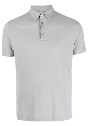 Zanone Ice cotton polo shirt - Grey