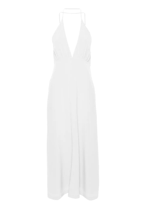 TOTEME halterneck silk dress - Neutrals