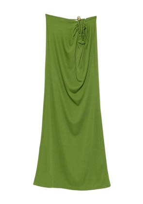 Christopher Esber ribbed gathered-effect skirt - Green