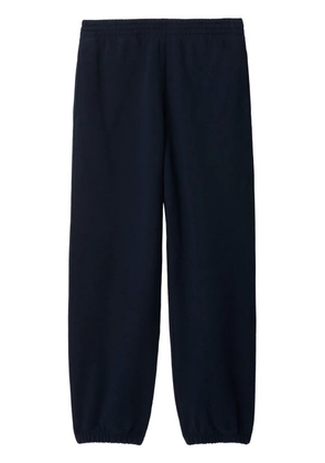 Burberry logo-appliqué cotton track pants - Blue