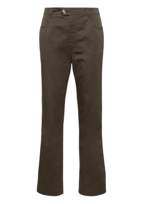 Saint Laurent straight-leg cotton trousers - Brown