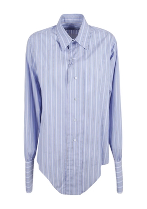 Maison Margiela striped button-down shirt - Blue