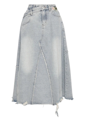 Musium Div. asymmetric denim skirt - Blue