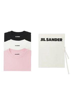 Jil Sander logo-patch T-shirt (pack of three) - Pink