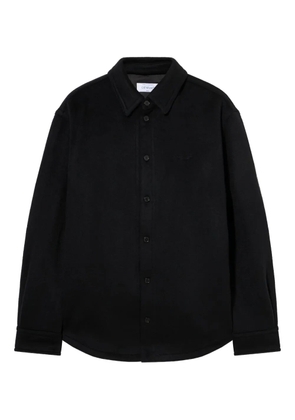 Off-White quote military overshirt - Black