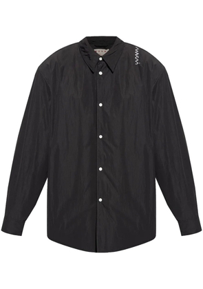 Marni embroidered shirt - Black
