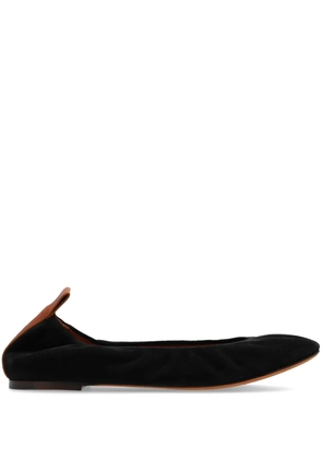Lanvin leather ballerina shoes - Black