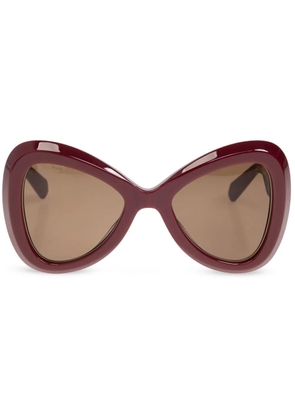 VALENTINO GARAVANI EYEWEAR oversize-frame sunglasses - Red