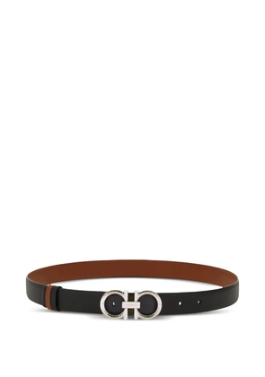 Ferragamo reversible adjustable Gancini belt - Black