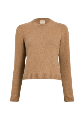 KHAITE Leta round-neck sweater - Neutrals