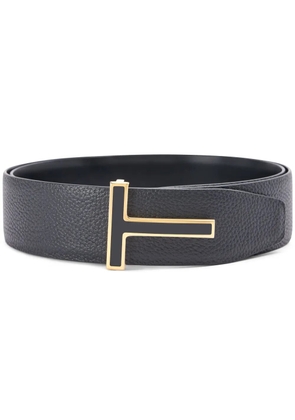 TOM FORD T-buckle leather belt - Black