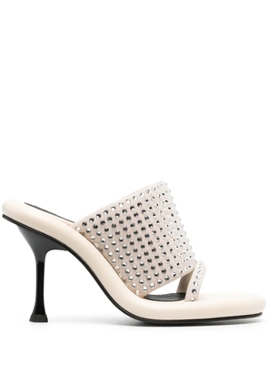 JW Anderson Bumper-Tube 115mm leather sandals - Neutrals