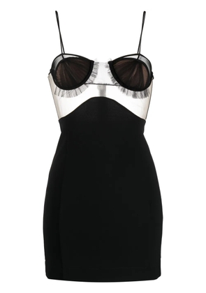 Nensi Dojaka panelled bustier minidress - Black