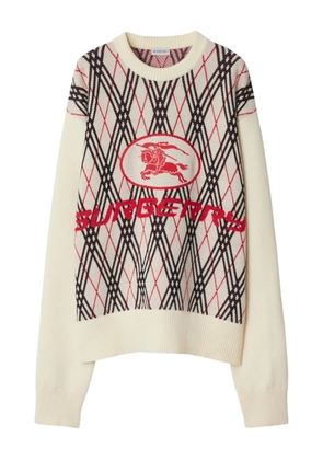 Burberry argyle-knit jumper - Neutrals