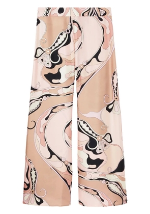 PUCCI Orchidee-print pants - Neutrals