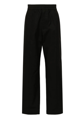 Valentino Garavani V-detail canvas trousers - Black