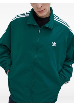 adidas three-stripe zip-up jacket - Green