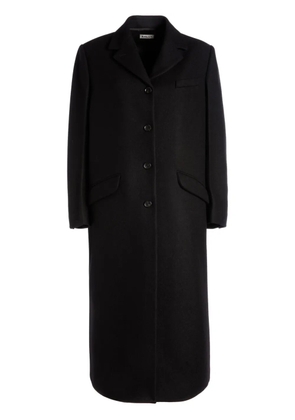 Bally notched-lapel wool coat - Black