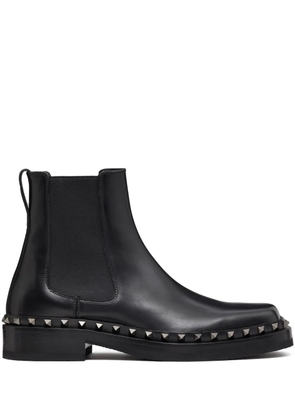Valentino Garavani M-Way Rockstud leather ankle boots - Black