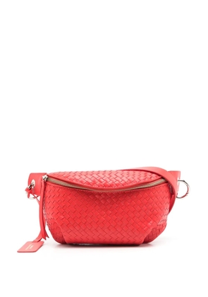 Sarah Chofakian Orsay interwoven leather belt bag - Red