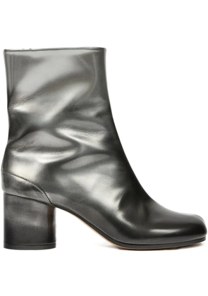 Maison Margiela Tabi sleek metallic ankle boots - Black