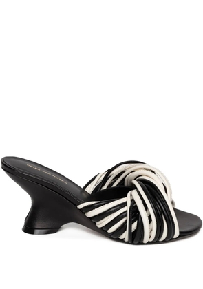 DRIES VAN NOTEN 75mm open-toe leather sandals - White