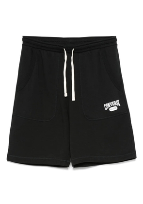Converse logo-print track shorts - Black