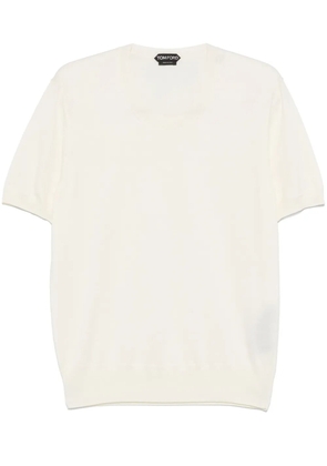 TOM FORD knitted T-shirt - Neutrals