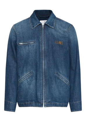 MM6 Maison Margiela zip-fastening denim jacket - Blue