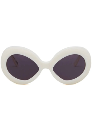 Marni Eyewear oversized-frame sunglasses - White