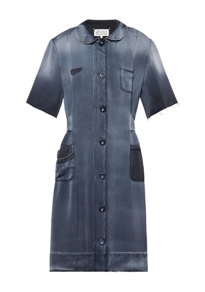 Maison Margiela button-fastening midi dress - Blue