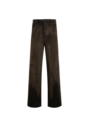 Pleasures Oil baggy-fit jeans - Brown