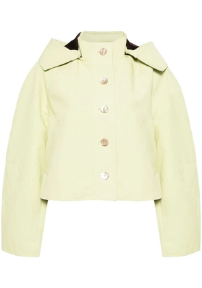 Ulla Johnson hooded cropped jacket - Green