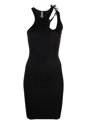 ANDREĀDAMO ribbed asymmetric sleeveless dress - Black