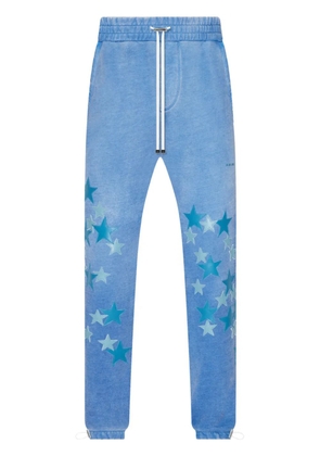 AMIRI star-patch cotton track pants - Blue